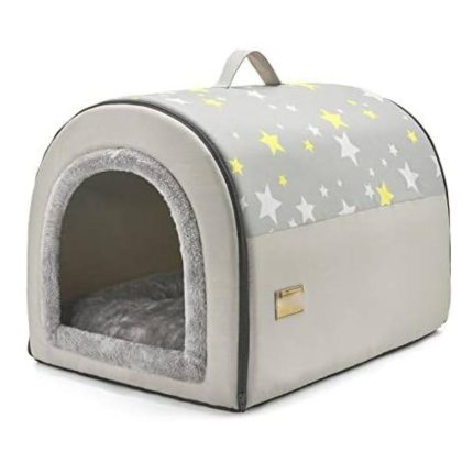Foldable Indoor Dog House Bed for Small Medium Pets